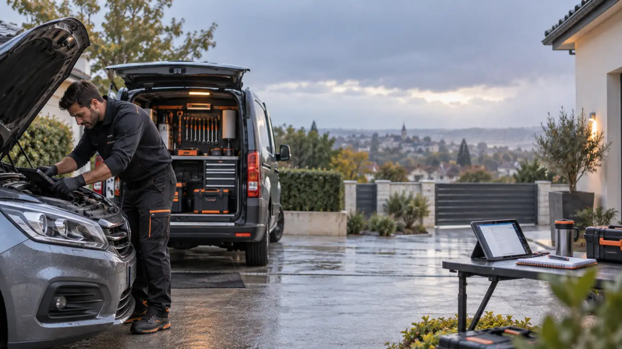 Auto-entrepreneur en mécanique à domicile : qualifications, rentabilité et limites du garage mobile