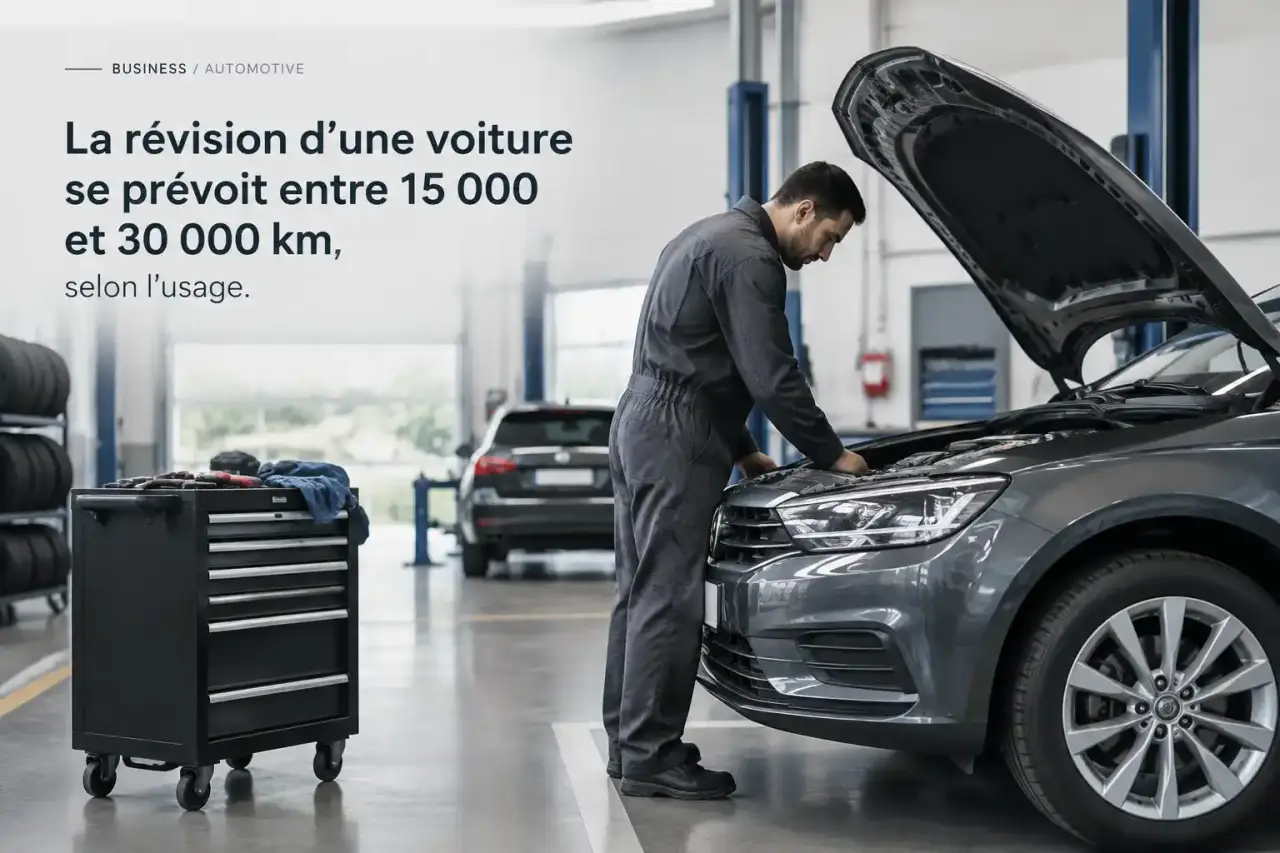 La révision d’une voiture se prévoit entre 15 000 et 30 000 km, selon l’usage