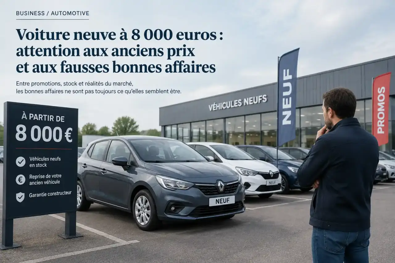 Voiture neuve à 8 000 euros : attention aux anciens prix et aux fausses bonnes affaires