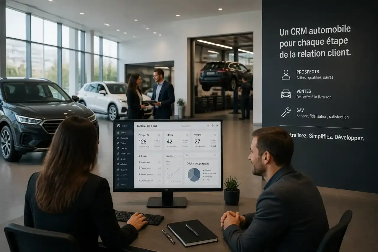 CRM automobile : centraliser prospects, ventes et SAV sans multiplier les outils