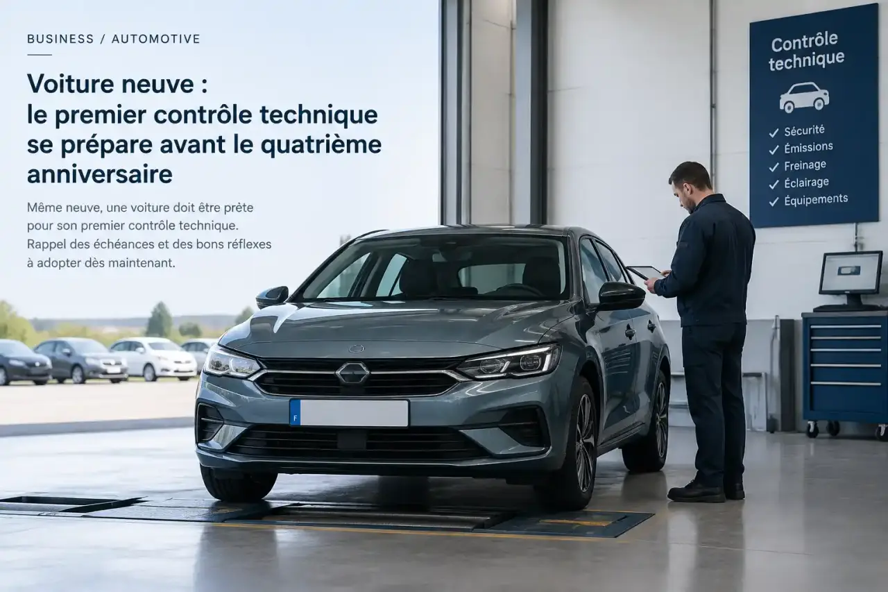 Voiture neuve : le premier contrôle technique se prépare avant le quatrième anniversaire